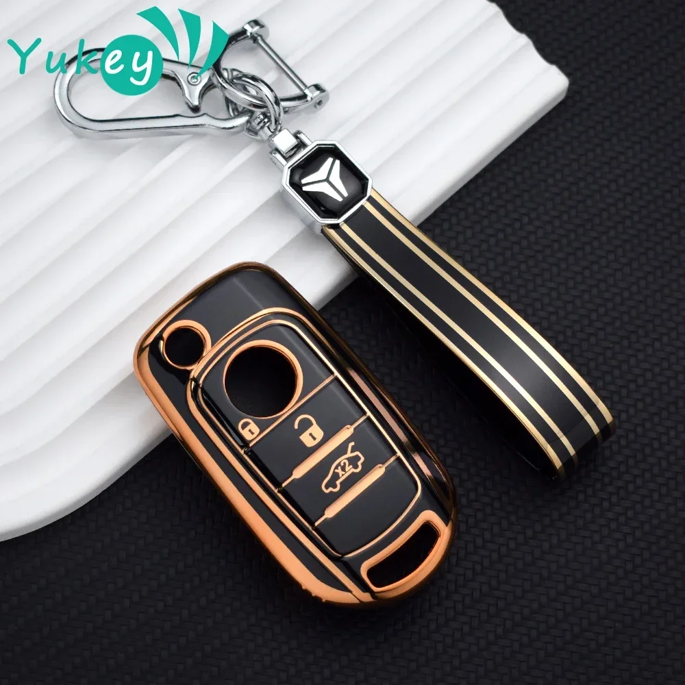 3 Pulsanti Flip Pieghevole Tpu Car Key Case Cover Per Fiat Tipo Car Key Cover Per Fiat Tipo 2018 2020 Supporto Portachiavi Accessori