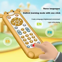 Baby Simulation TV Remote Control Toys Musical Light Sensory Kid Early Educational Learning Montessori Christmas present 2
