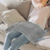 Heating Pad Heating Pad for Back Pain Relief and Cramps Adjustable Temperature Wired /Wireless Remote Contro with Timer Grey 2