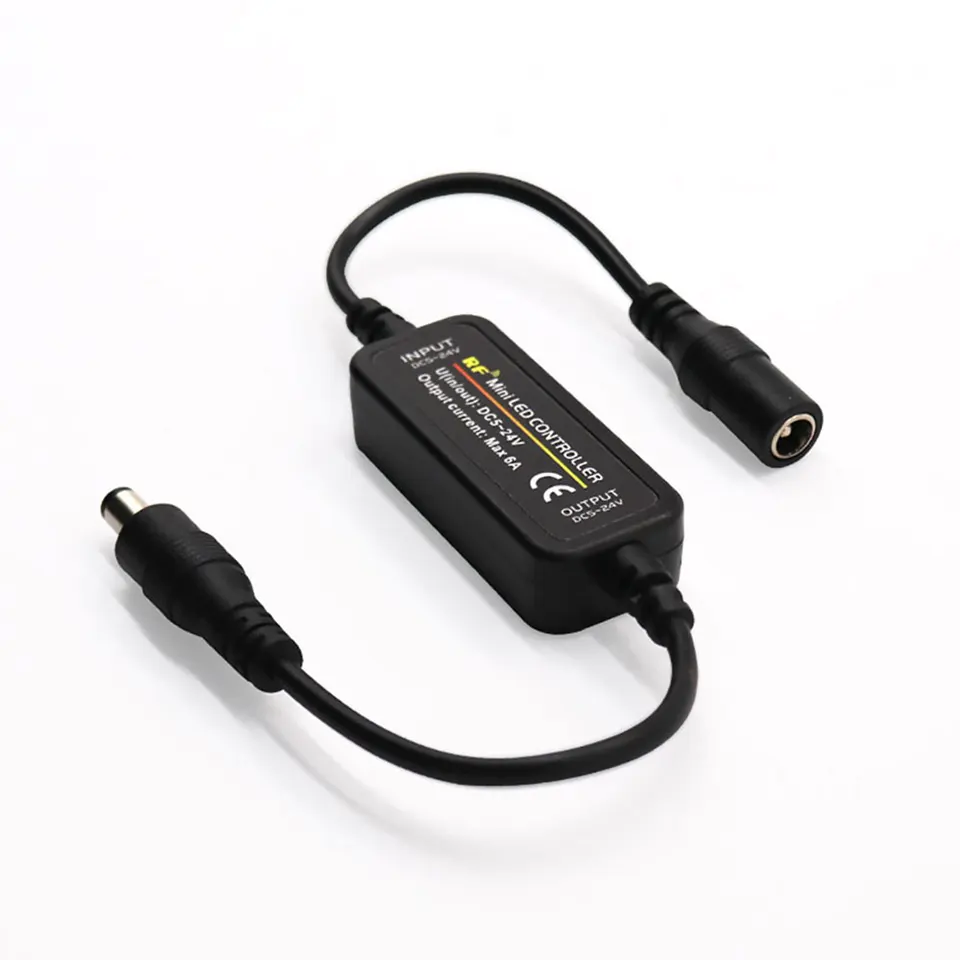 Dimmer RF Per Strisce LED - Telecomando Cablato 5-24V 5A - Compatibile Con COB, SMD 5050, 3528, 2835, 5630 - Regolazione Luminosità E Effetti - Foto 6