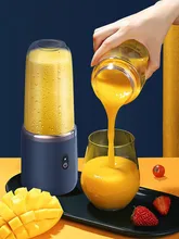  Portable Blender Mini Mixer Electric Juicer Machine Fresh Fruit Juice Blender Smoothie Maker Blender Cup Bottle F Travel Kitchen 