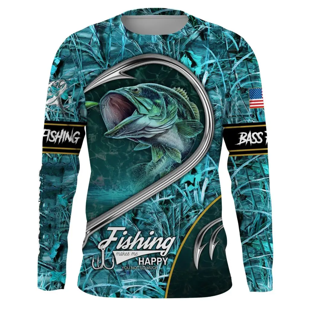 

Men's Long Sleeve T-shirts Fashion Fish 3d Printed Long T Shirt For Men Street O Neck Pullover Oversized T-Shirts Men's Clothing