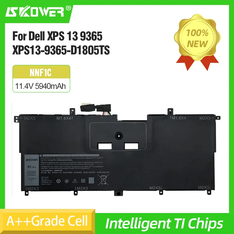 

Аккумулятор SKOWER NNF1C HMPFH для ноутбука Dell XPS 13 9365 XPS13-9365-D1805TS,D1605TS N003X9365-D1516FCN NP0V3 P71G00