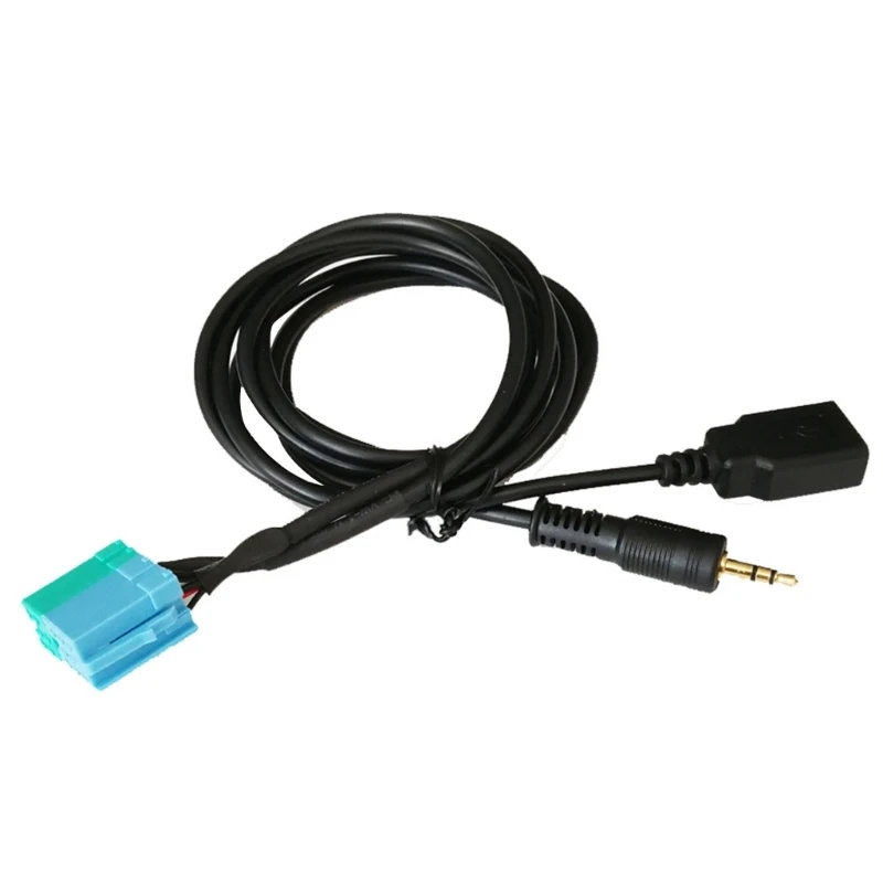 3.5mm USB Audio Aux Cable Car Radio Adapter Cable Input Adapter Connection Audio Cord 1.5M Length for Fiat Bravo CD player