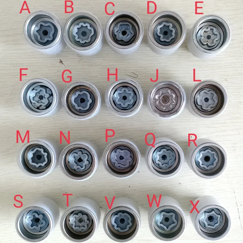 Pneu de carro Parafuso Anti Roubo Manga Chave Para Audi A6 A4 A3 A5 A7