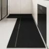 Kitchen Floor Mat Pvc Waterproof Leather Carpet Black Carpets Long Foot Mats Non-slip Oil-proof Modern Home Decoration Rug 주방 카펫 3