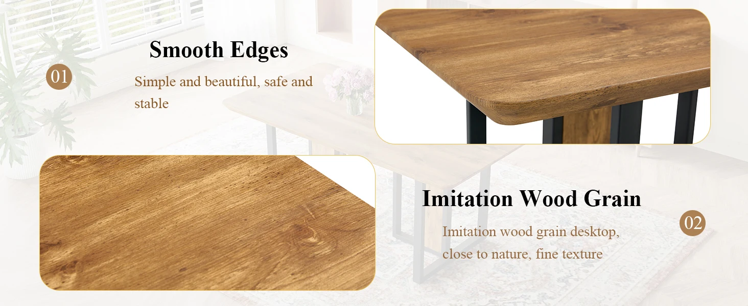 wood dining table set for 8-10