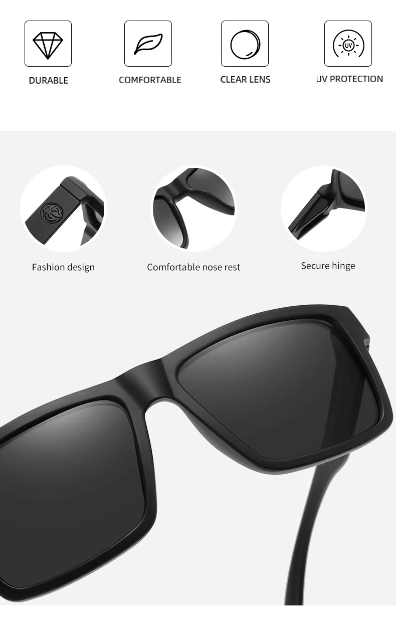 2023 new high quality luxury heatwave brand square sunglasses, goggles women's men's sunglasses UV400 3