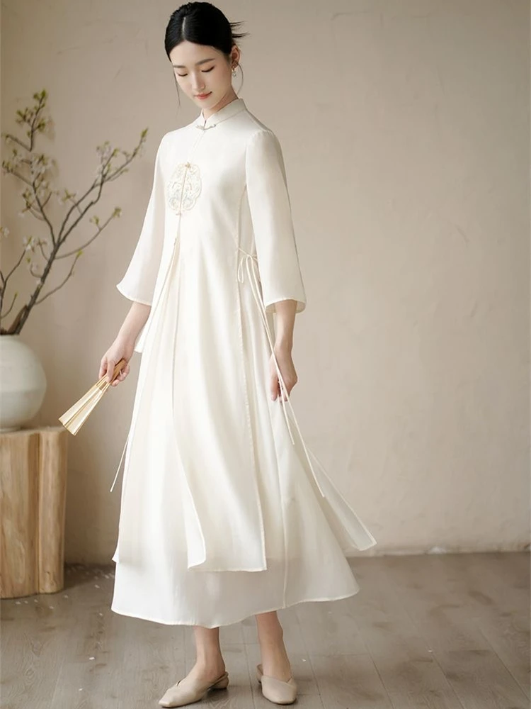 Chinese Style Qipao Female 2023 Summer New Embroidery