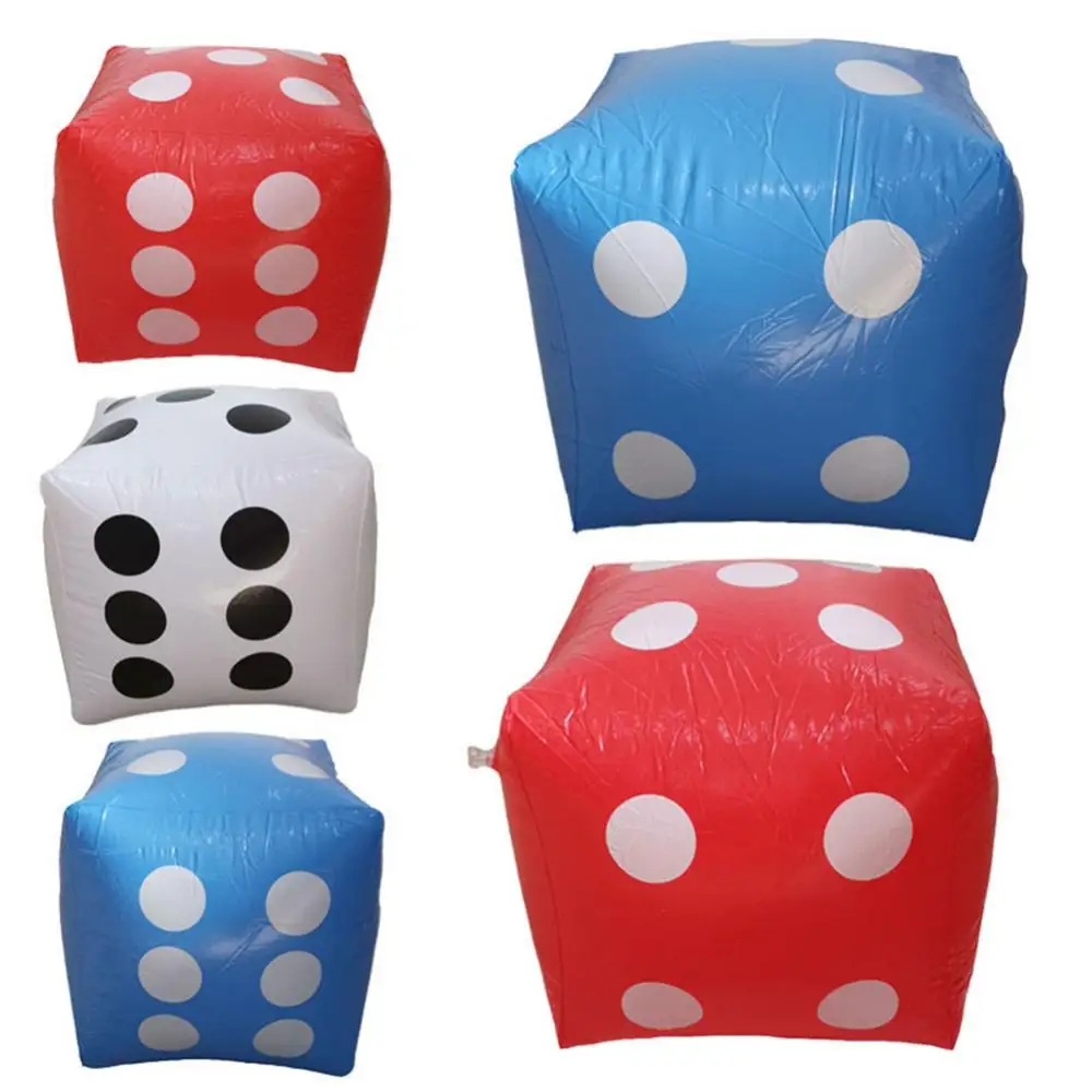 Inflatable Dice BlowUp Big Dice Toy Stage Prop Group Game Casino Poker Party Decorations Pool