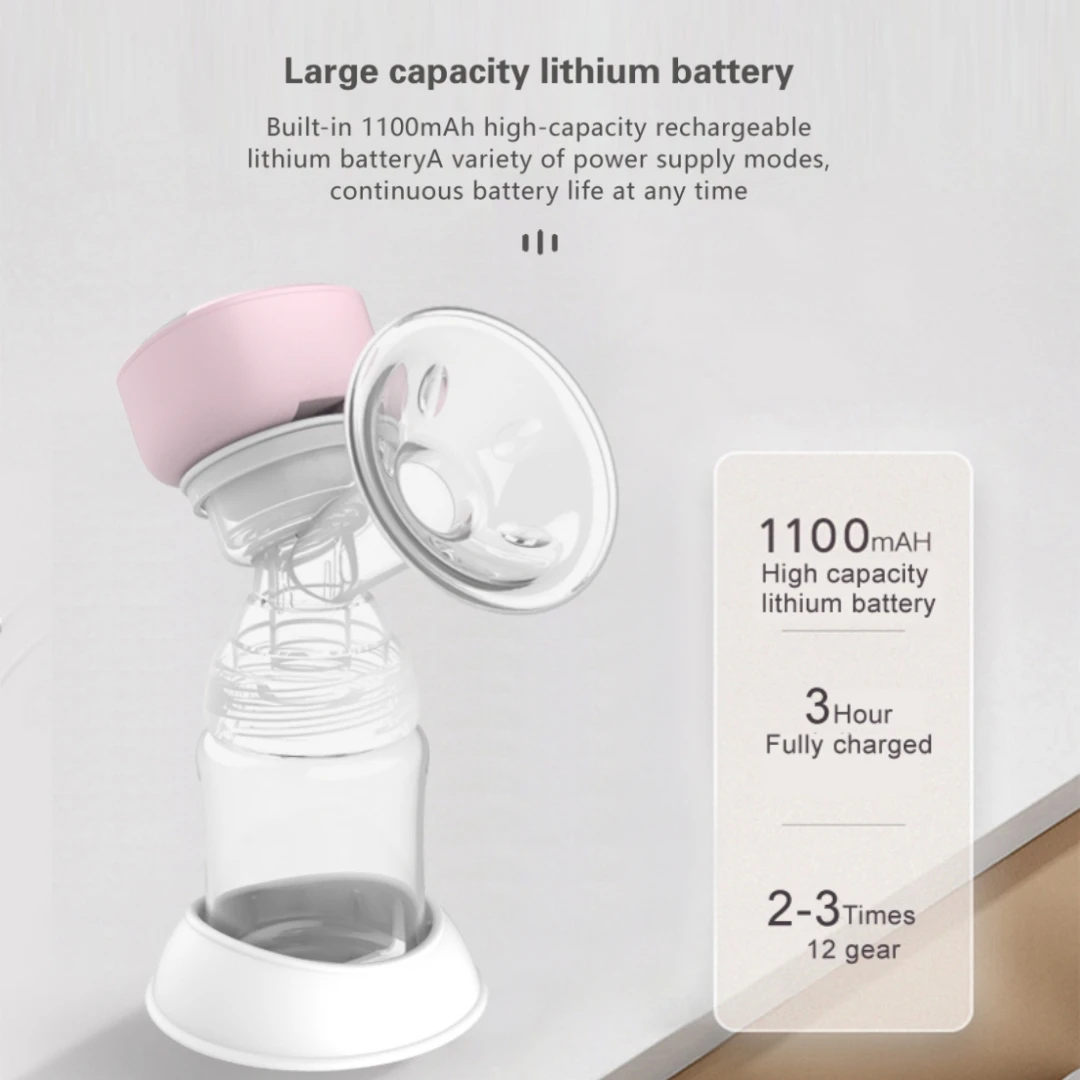 Automatic Breast Pump Rechargable Portable Electric Breast Pump Silent Powerful Suction Fortable Painless and Silent