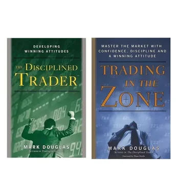 2 Books/Set By Mark Douglas Trading in The Zone and The Disciplined Trader Book Paperback in English 1