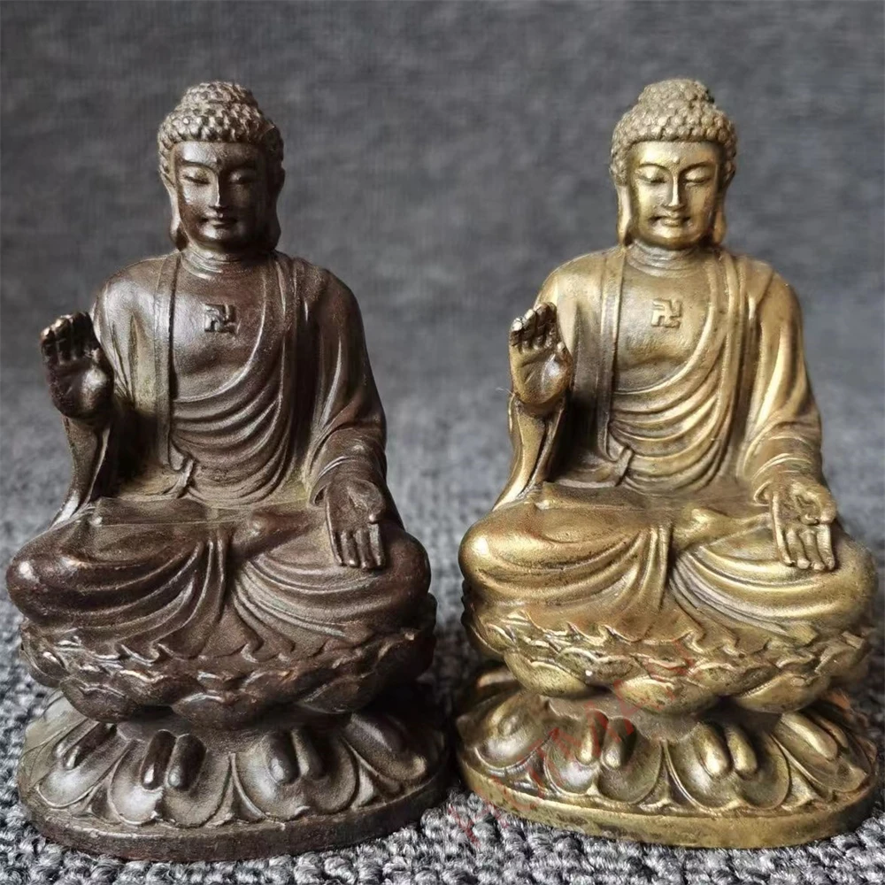 

China Elaboration Brass Statue Geomantic Wealth Auspicious Bodhisattva Buddha Metal Crafts Home Decoration#2