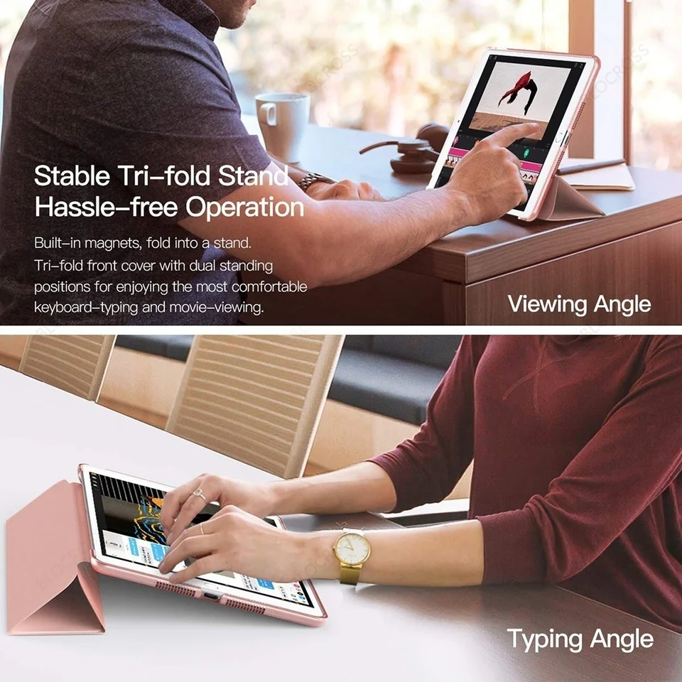 Funda iPad 第 8 世代ケース Apple iPad 8 2020 10.2 A2270 A2428 自動