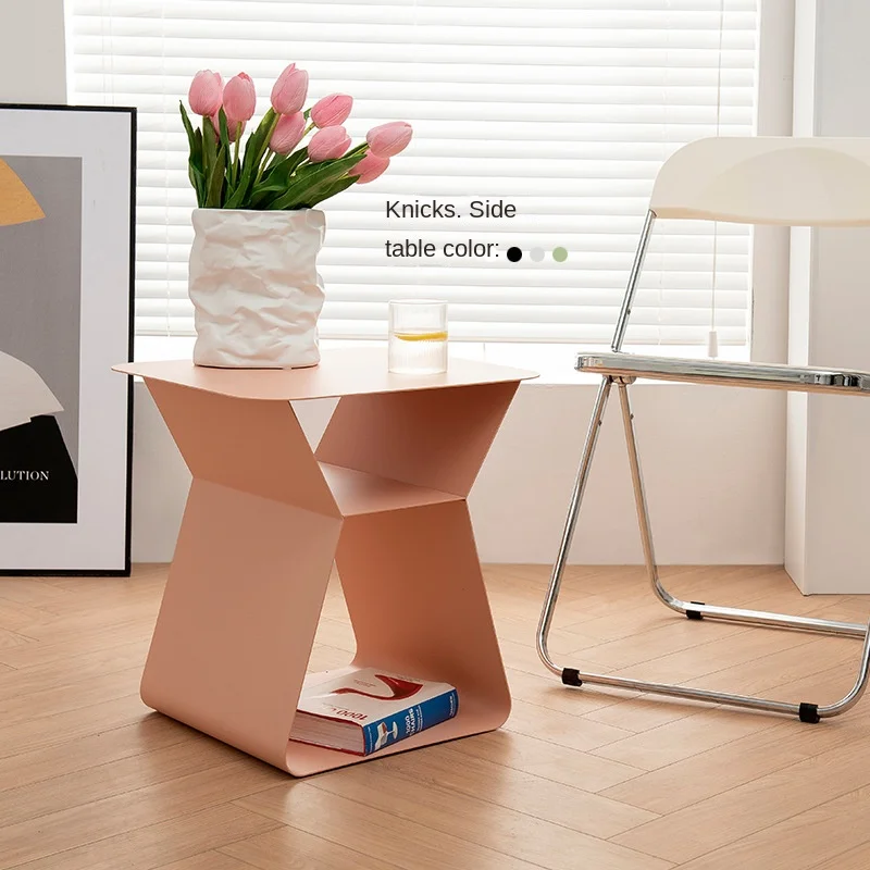 

Nordic Small Coffee Table Simple Wrought Iron Modern Living Room Sofa Coffee Shelf Side Table Dropshipping