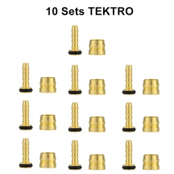 Premium Mountain Bike Brake Hose Connector - Oil Needle & Olive Head Insert (TEK 10pcs)