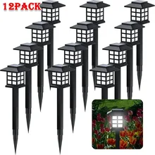 1/2/4/6/8/12Pcs 태양 LED 통로 조명 야외 방수 산책로 정원 장식 가로등 풍경 마당 파티오 진입로