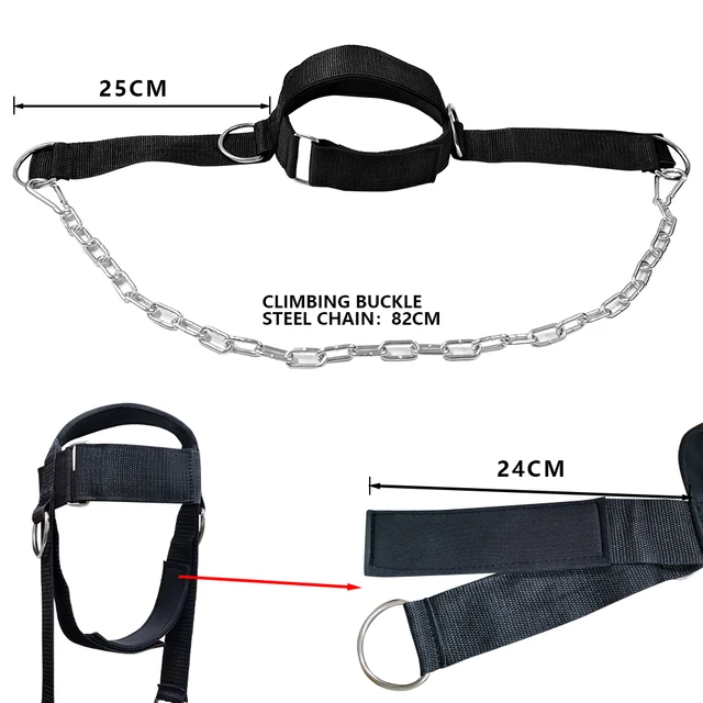 Head Harness Sports Neck Training Exerciser Strap Muscle Builder Home Gym for Strength Fitness Weight Lifting Workout Boxing MMA 6