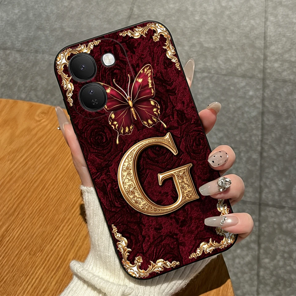 Luxury Crown Letters Pattern High-Quality Matte Silicone Shockproof Phone Case