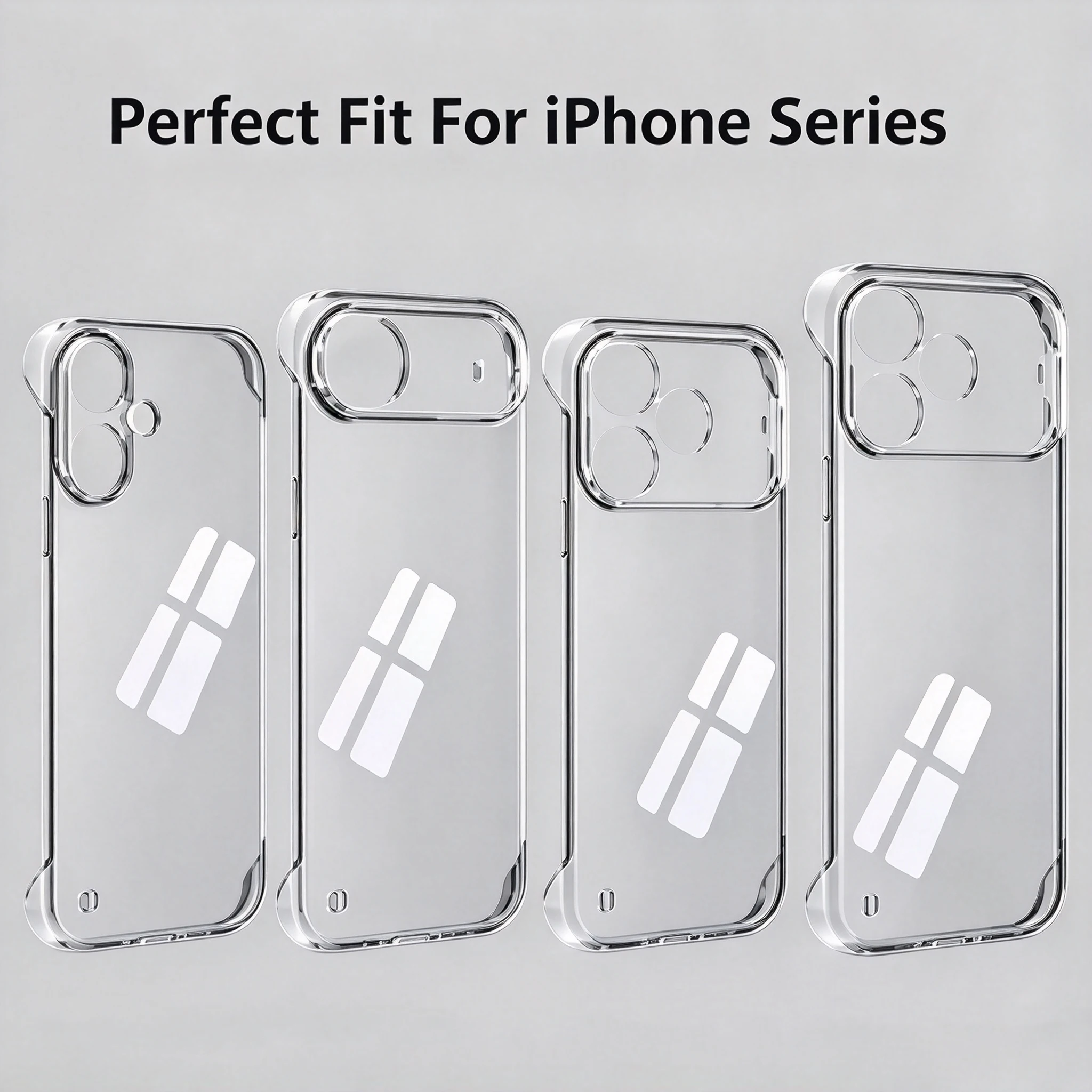 Frameless Slim Clear Transparent Plastic Hard PC Phone Case For iPhone 18 17 16 15 14 Plus 13 12 Mini 11 Pro Max 16e Air Cover