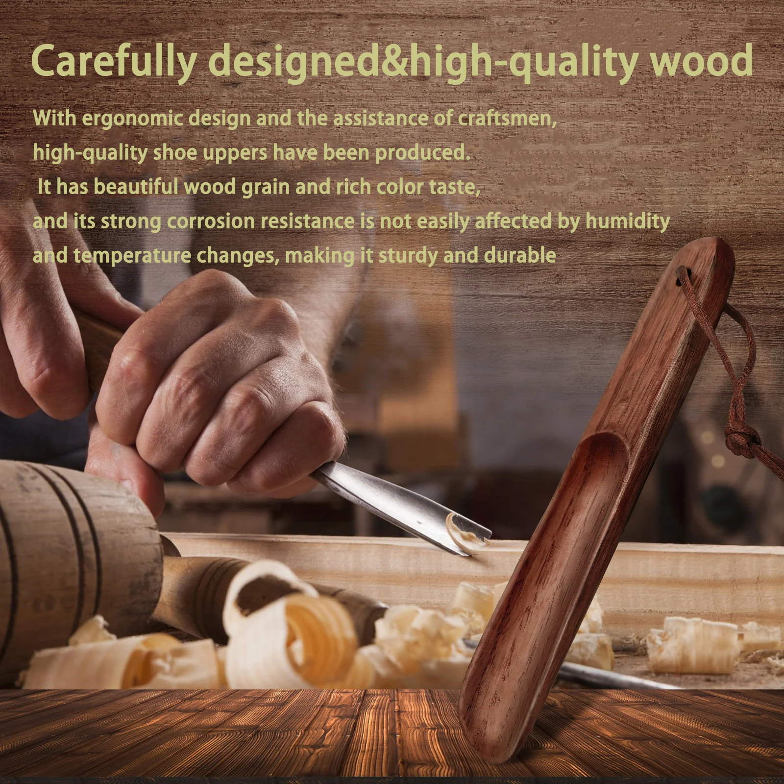 16CM Solid Wood Shoe Horn Portable Travel Shoe Spoon For Shoes Wooden Handle Mini For Kids shoe horn