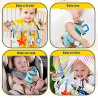Jouets de siège de voiture pour bébé, jouet de poussette d'activité pour garçons et filles de 0 3 6 9 10 12 mois, jouets en peluche suspendus en spirale, jouets de bas de bébé 2