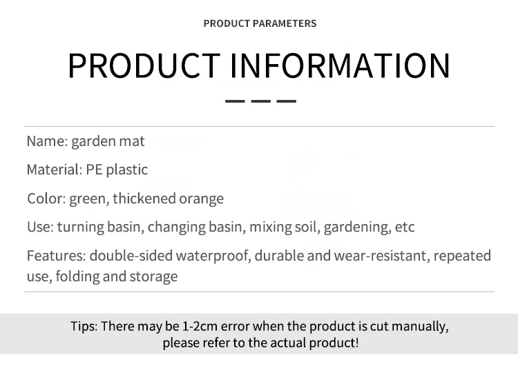 Wasserdichte faltbare Pflanz matte Garten Topf kissen für Pflanzen Blumentopf Transplantation Farm Bonsai Gartengeräte und Ausrüstung