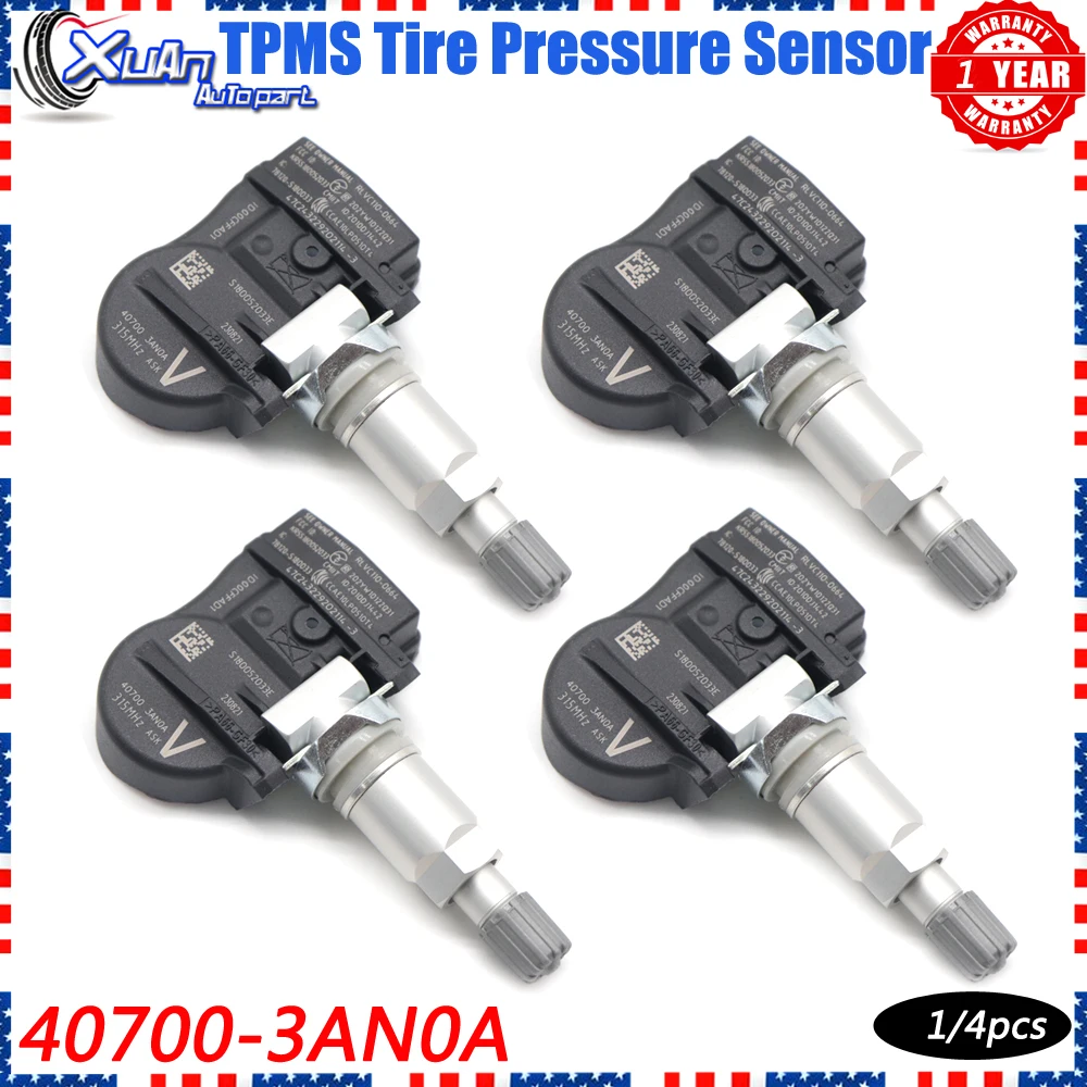 

Система контроля давления в шинах Xuan TPMS 40700-3AN0A для Nissan Altima Xterra Frontier Sentra Maxima Versa Note 315 МГц