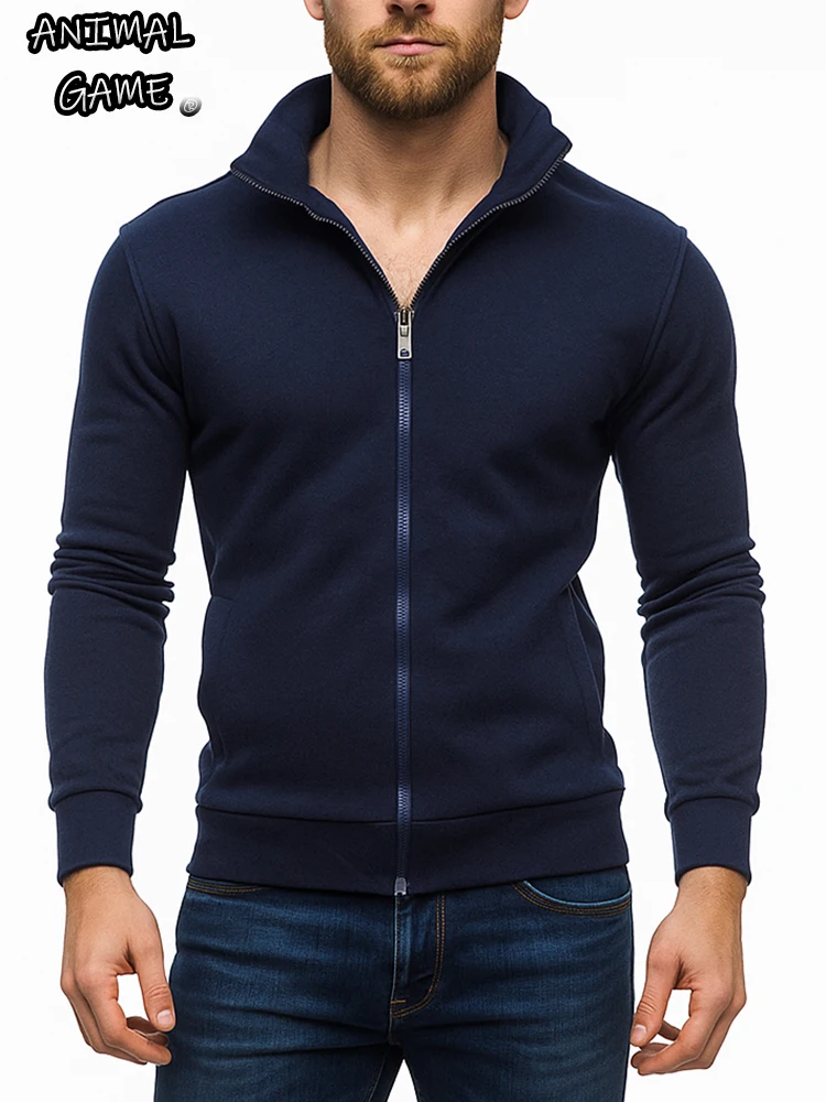 Tier Spiel männer Casual Jacke Mäntel Zipper Sweatshirts Mann Outdoor Arbeit Mäntel Sport Leichte Strickjacke Trikots Herbst Tops – Detail 2