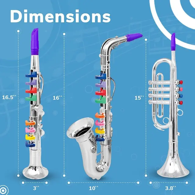 SUPVOX Saxophone Simulation Instrument For Creative Play Portable