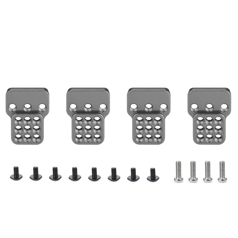 

80X Metal Adjustable Shock Absorber Bracket Extender Seat For WPL C14 C24 C34 C44 B14 B16 B24 B36 Titanium