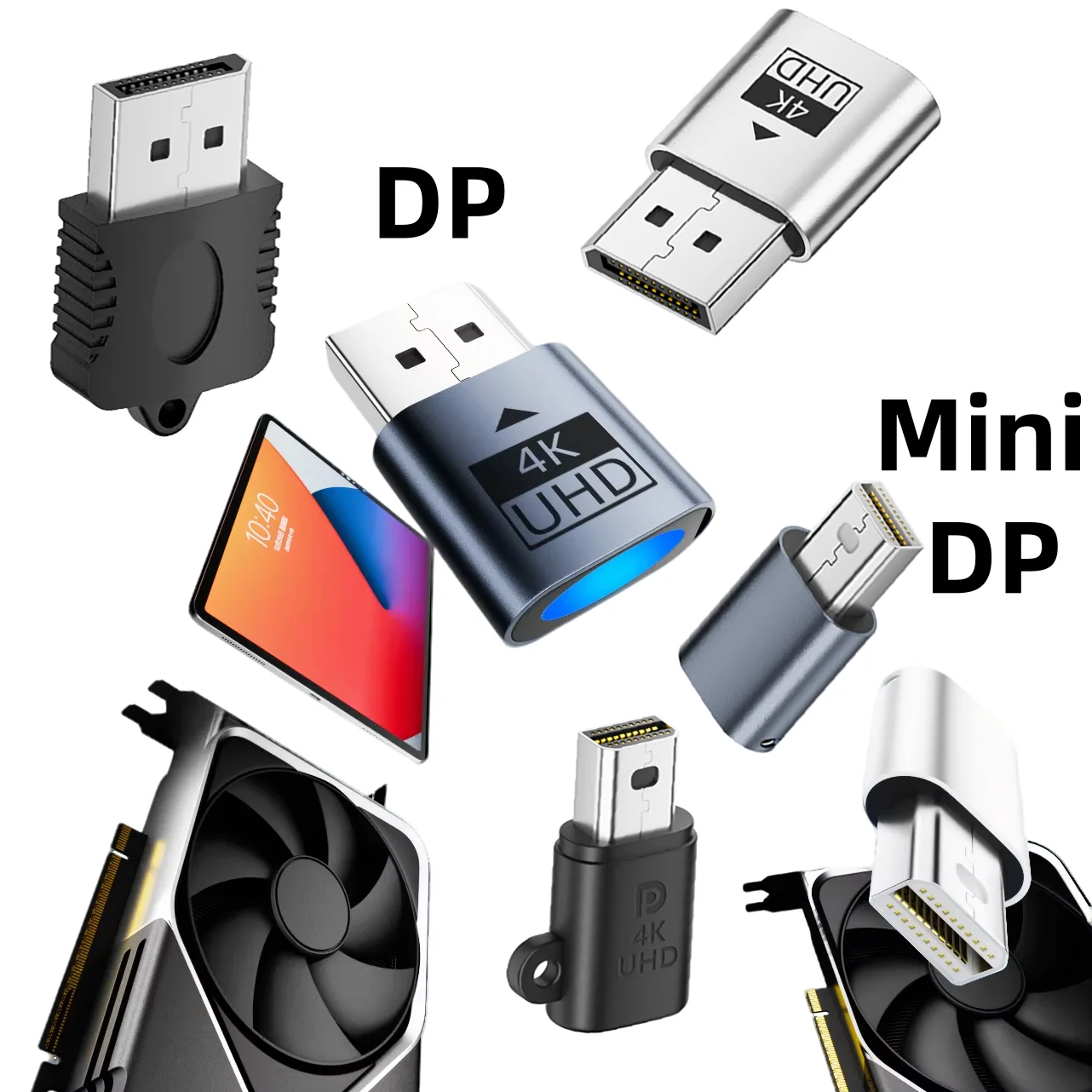 4K Display Emulator Dongle for PCs - Mini DisplayPort Dummy Plug