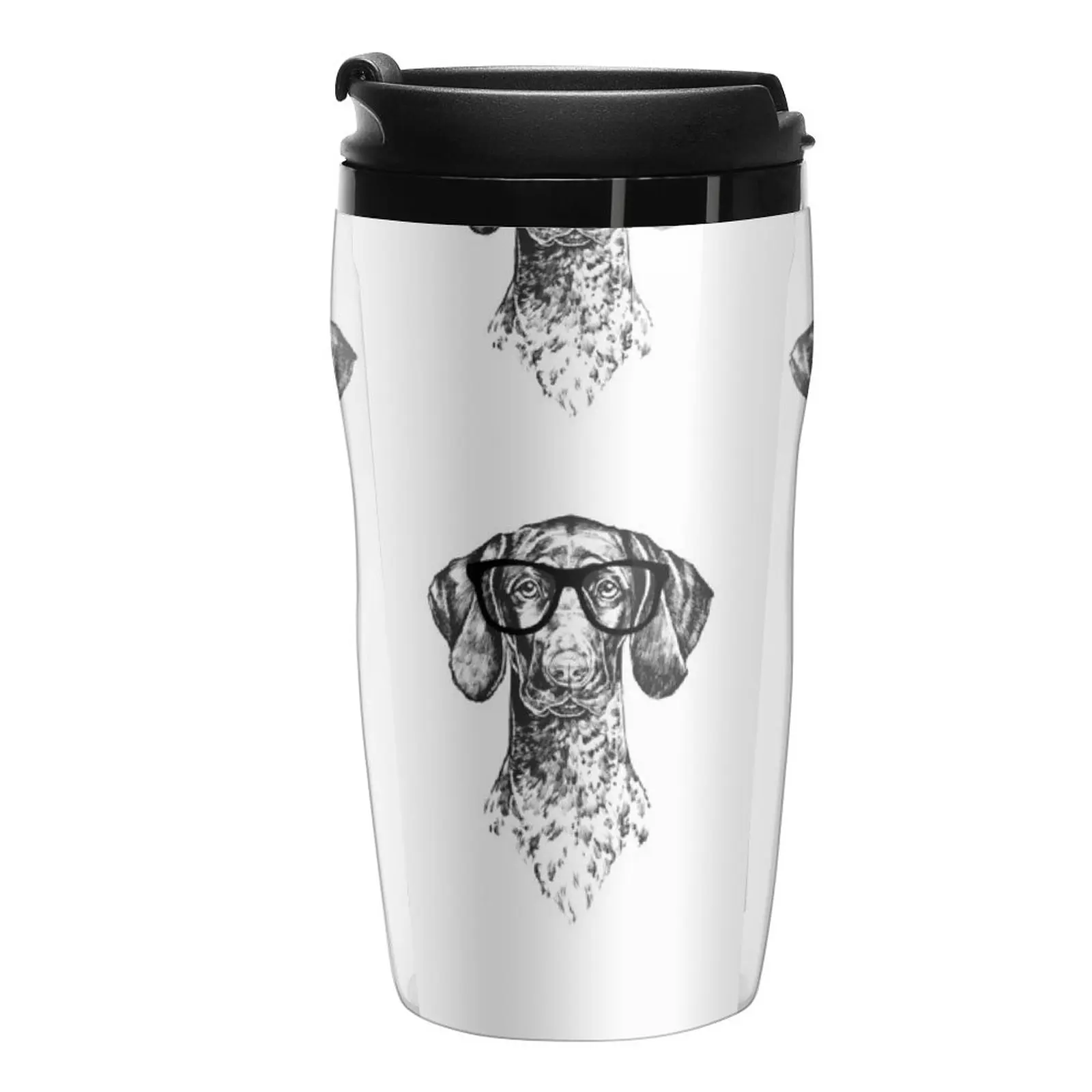 

New Hipster German Shorthaired Pointer Dog Line Drawing Travel Coffee Mug Coffee Cups Set Custom Mug