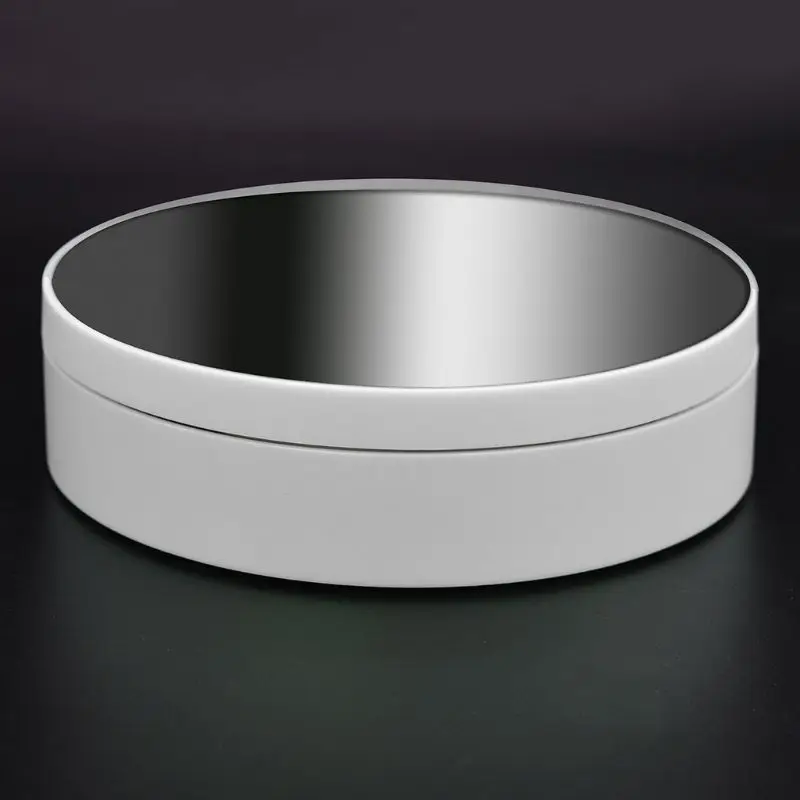Jewelry Display Stand Rotating Display Stand 3 Speeds Electric Rotating Display Stand 360 Photo Rotating Mirror Stand Swivel Table Jewelry Turntable Photography Platform Vid