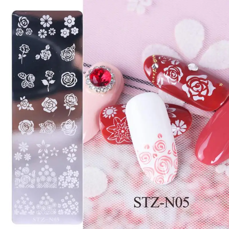 Festive Christmas Nails Stamping Plate Snowflakes Winter Holiday Joy Design Printing Stencil Templates Manicure Tool #Xmas-2022 6