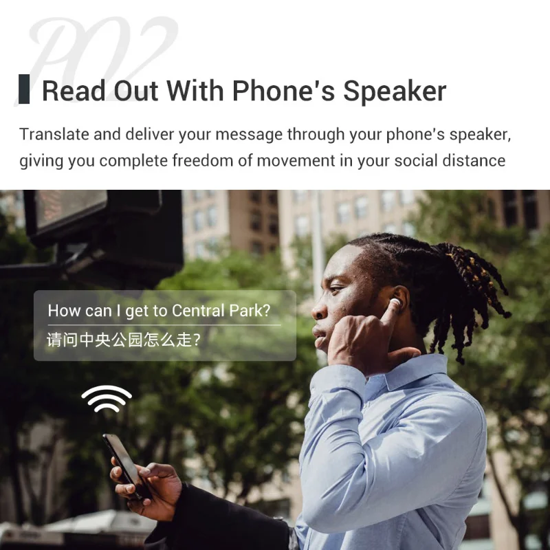 M6 Wireless Translator Headphones Bluetooth 71 Language Noise Reduction Real-time Business Earbuds Translation with Microphone