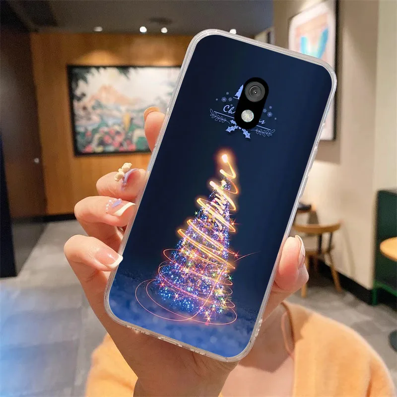 Christmas-Themed Clear Soft Silicone TPU Phone Cover
