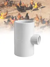  10Pcs Automatic Poultry Rabbit Watering System Three-way Tube Chicken Drink Cup поилки для кур и цыплят 