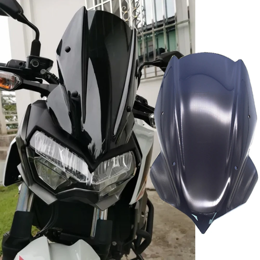 MotorcycleWindshieldForKawasakiZ400WindscreenWindDeflector