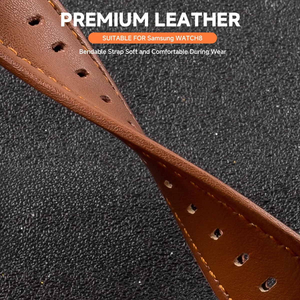Premium Leather Strap - Quick Release Band for Watches, Classic Leather Bracelet Accessories