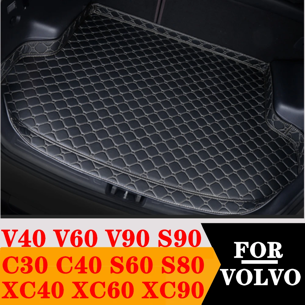 

High Side Car Trunk Mat For VOLVO XC60 XC90 XC40 S60 S80 S90 V40 V60 V90 C30 C40 Tail Boot Tray luggage Pad Rear Cargo Liner