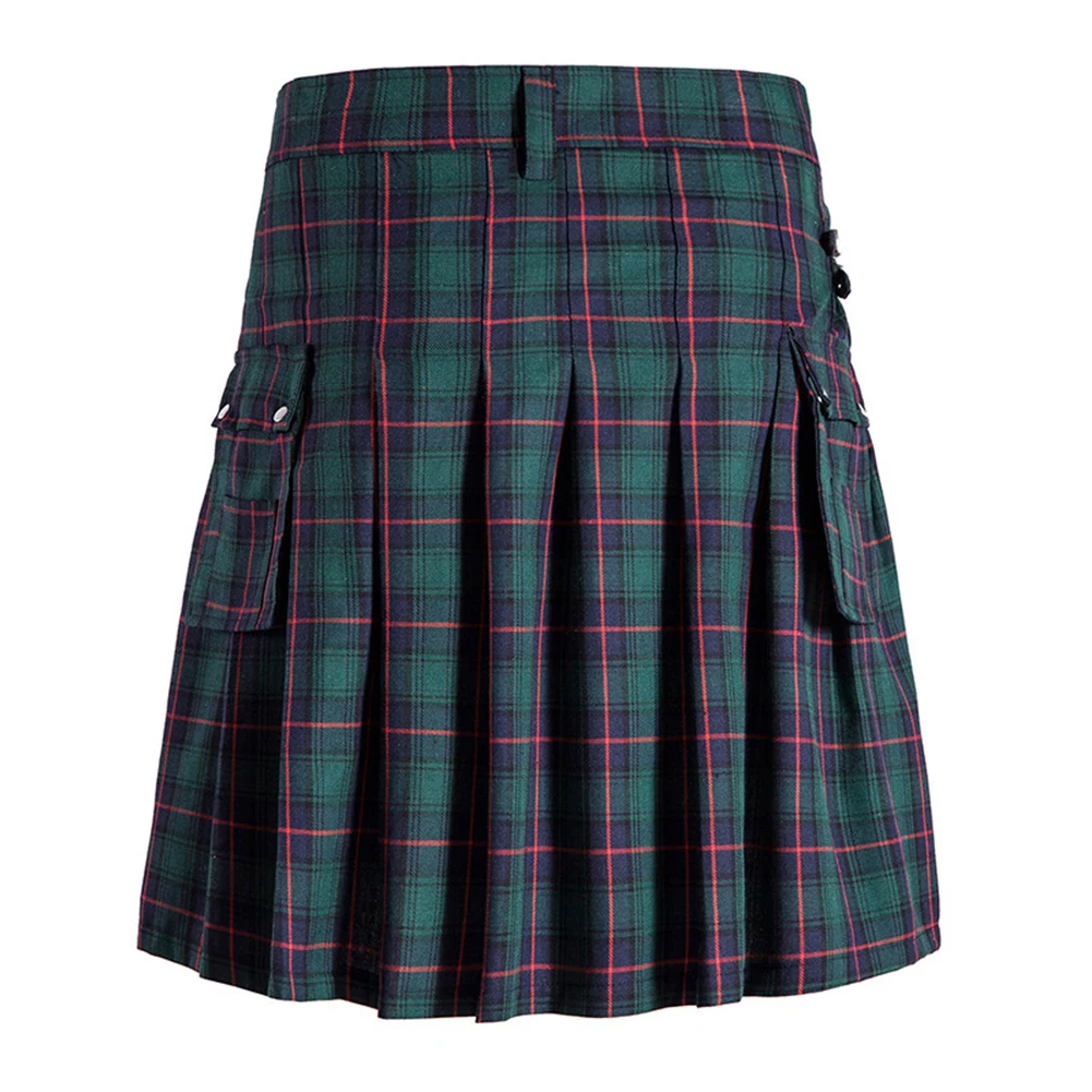 

Scottish Mens Kilt Traditional Highland Dress Skirt Kilts Tartan Plaid Skirt Pleated Medieval Plaid Mens Bottoms