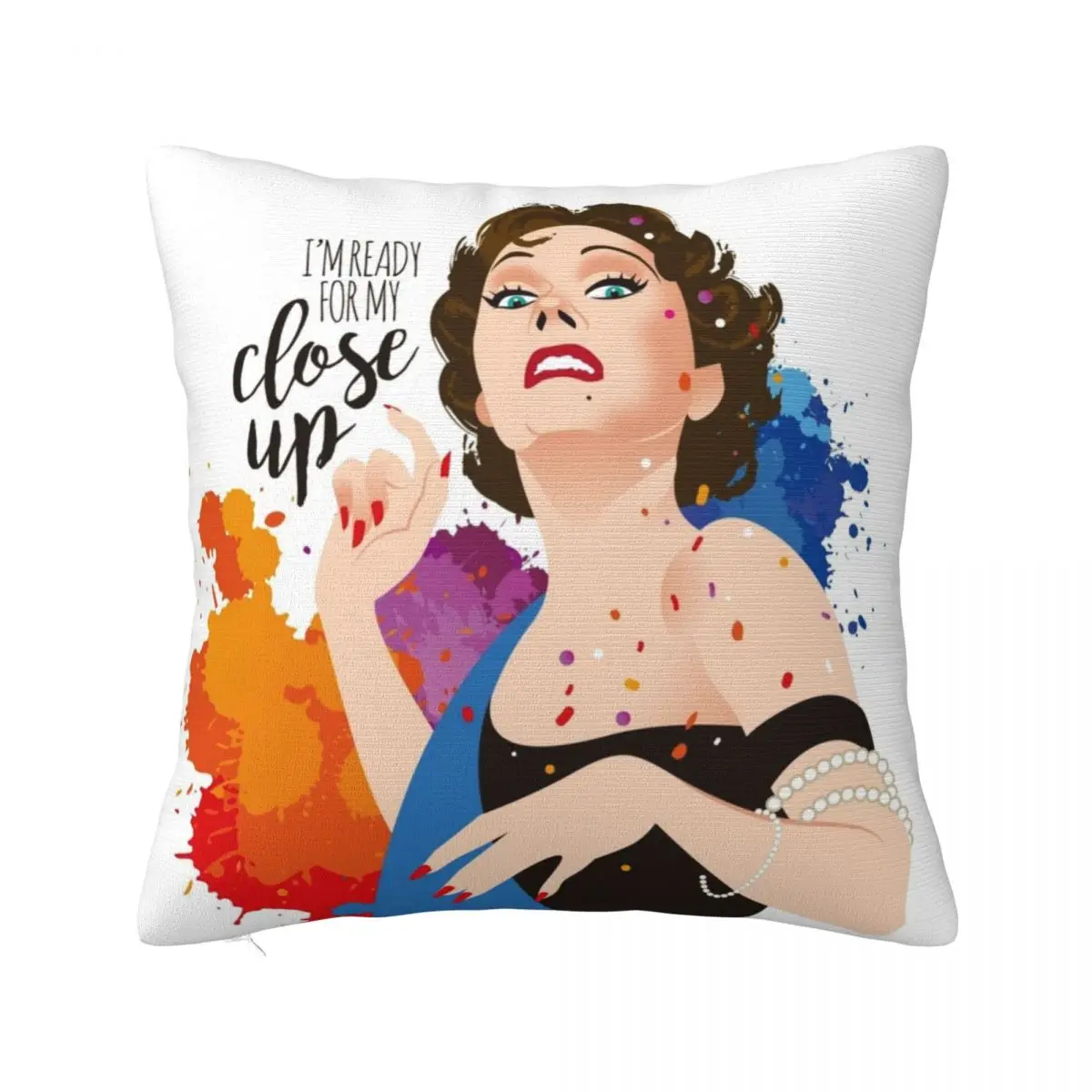

Close up Throw Pillow Luxury Cushion Cover Luxury Sofa Cushions