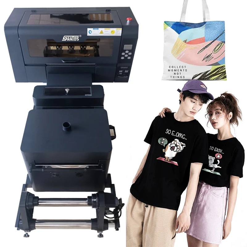 2023 Vendita Calda Pet Film Printing Dtf A3 Printer Double Xp600 Printhead Machine Heat Press Machine