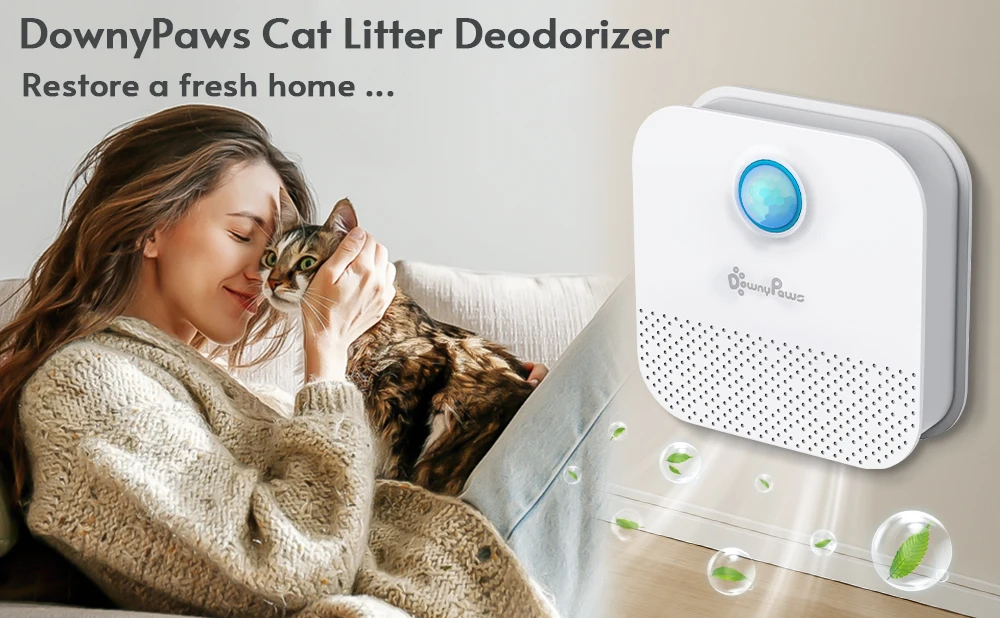 4000mah Rechargeable Cat Litter Désodorisant Automatique Chats Litière  Déodorisation Purificateur d'odeur pour animaux de compagnie Produits de  nettoyage