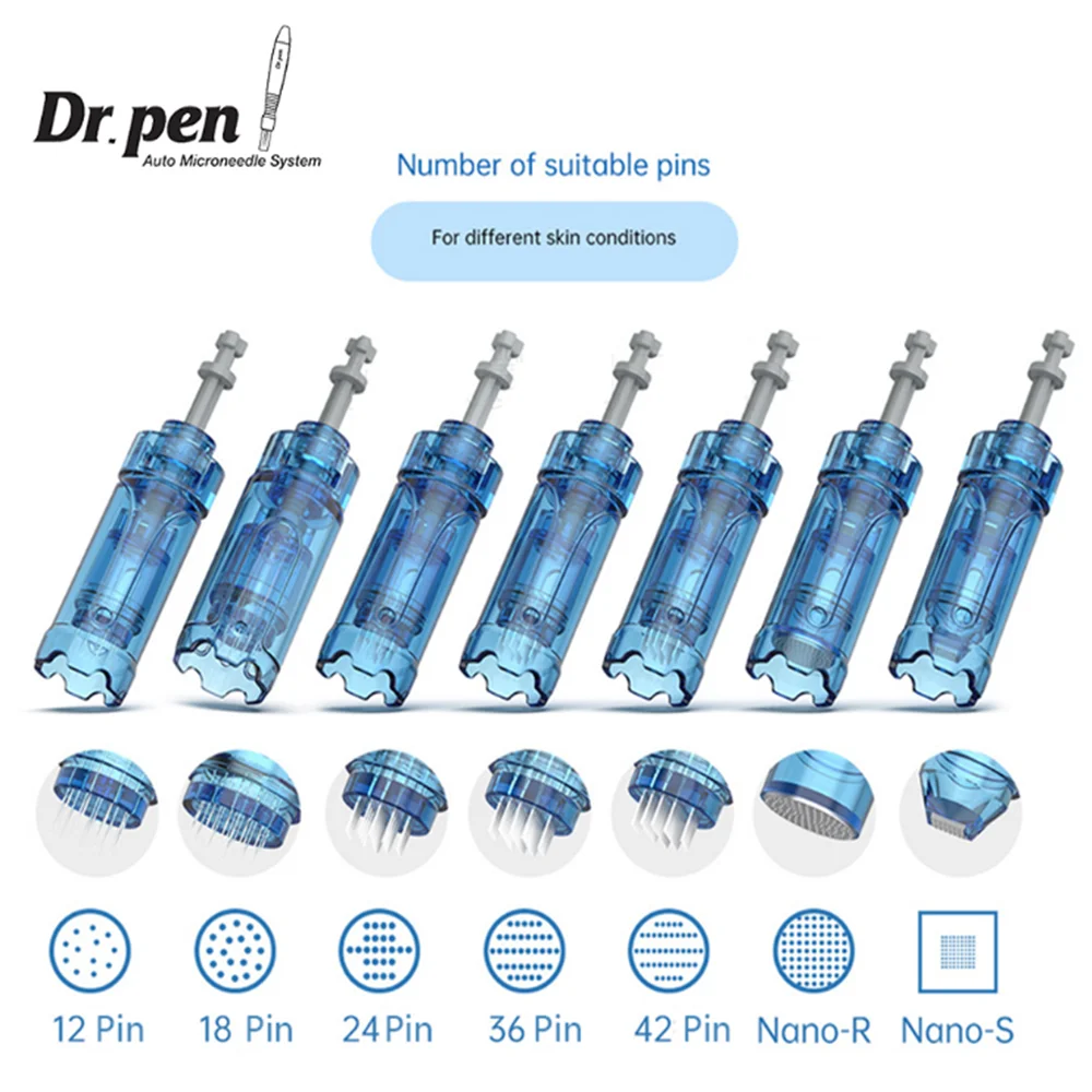 Dr. Pen M8S A8S A9 Cartridge 12/18/24/36/42pin 3D Nano Anti-Back Flow Design Bayonet Cartridge for Drema Pen M8S A8S A9