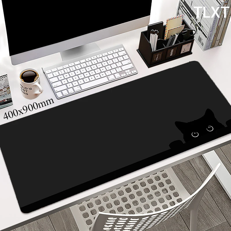 Grande Kawaii Mouse Pad para a Mesa da Empresa Gato Bonito Computador Mousepad Esteira do Escritório Tapetes de Mesa Xxl 100x50cm - Imagem 6