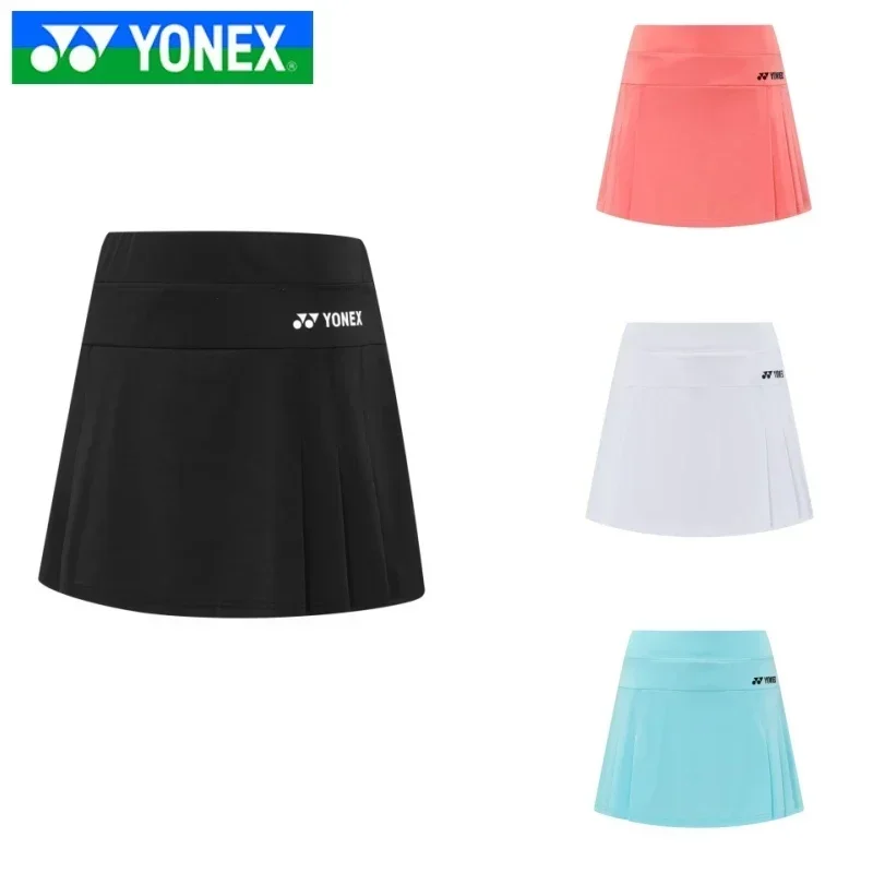 YONEX Women's Badminton Pants Skirt Breathable Fast Drying White Running Skirt Tennis Casual Sports Shorts Yoga Pants