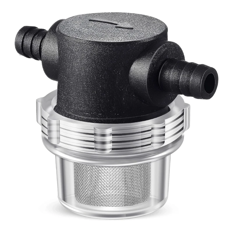 

P9JC Water Pump Strainer 1/2Inch Hose Strainer Twist-On Pipe Sprayer Filter for Boats