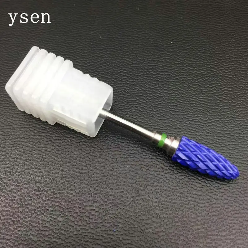 블루 네일 드릴 비트, 매니큐어 밀링 커터용 전기 매니큐어 페디큐어 장치, 로터리 버, 네일 젤 도구 제거, 1 개